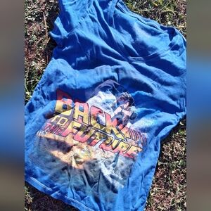 Back to the Future Blue Graphic Tee